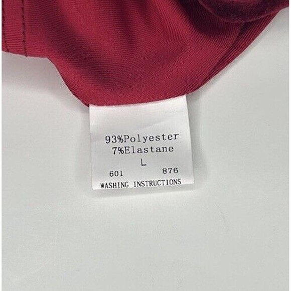 Luxveer Burgundy Criss Cross Back Velour Crop Top SIZE Large NWT - Picture 4 of 6